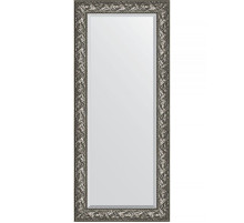 Зеркало Evoform Exclusive 159х69 BY 3572 с фацетом в багетной раме - Византия серебро 99 мм