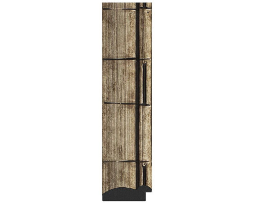 Приобрести Зеркало Evoform Exclusive 113х53 BY 1146 с фацетом в багетной раме - Серебряный бамбук 73 мм в магазине сантехники Santeh-Crystal.ru