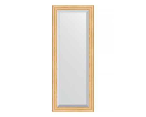 Купить Зеркало Evoform Exclusive 131х51 BY 1153 с фацетом в багетной раме - Сосна 62 мм в магазине сантехники Santeh-Crystal.ru