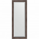 Зеркало Evoform Exclusive 131х51 BY 1154 с фацетом в багетной раме - Палисандр 62 мм