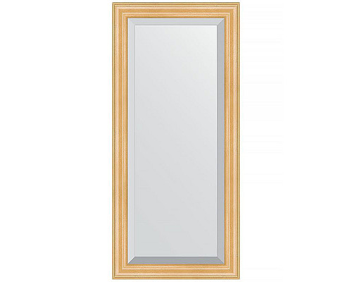 Купить Зеркало Evoform Exclusive 111х51 BY 1143 с фацетом в багетной раме - Сосна 62 мм в магазине сантехники Santeh-Crystal.ru