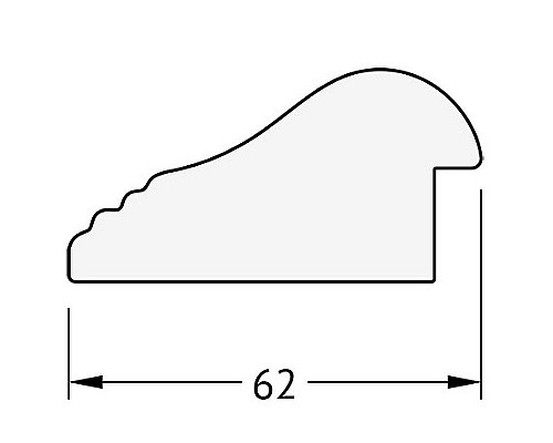 Купить Зеркало Evoform Exclusive 111х51 BY 1143 с фацетом в багетной раме - Сосна 62 мм в магазине сантехники Santeh-Crystal.ru