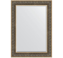 Зеркало Evoform Exclusive 109х79 BY 3475 с фацетом в багетной раме - Вензель серебряный 101 мм