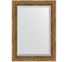 Зеркало Evoform Exclusive 109х79 BY 3474 с фацетом в багетной раме - Вензель бронзовый 101 мм