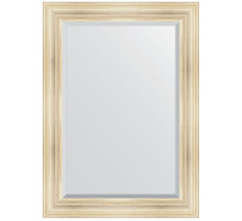 Зеркало Evoform Exclusive 109х79 BY 3471 с фацетом в багетной раме - Травленое серебро 99 мм