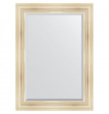 Зеркало Evoform Exclusive 109х79 BY 3471 с фацетом в багетной раме - Травленое серебро 99 мм