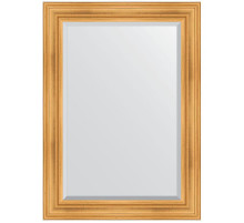 Зеркало Evoform Exclusive 109х79 BY 3470 с фацетом в багетной раме - Травленое золото 99 мм