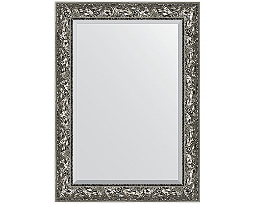 Заказать Зеркало Evoform Exclusive 109х79 BY 3468 с фацетом в багетной раме - Византия серебро 99 мм в магазине сантехники Santeh-Crystal.ru