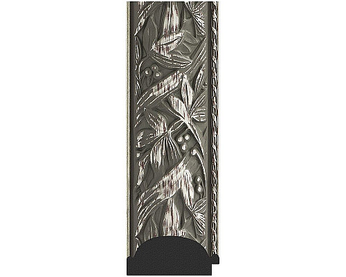 Заказать Зеркало Evoform Exclusive 109х79 BY 3468 с фацетом в багетной раме - Византия серебро 99 мм в магазине сантехники Santeh-Crystal.ru