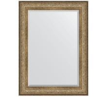 Зеркало Evoform Exclusive 110х80 BY 3477 с фацетом в багетной раме - Виньетка античная бронза 109 мм