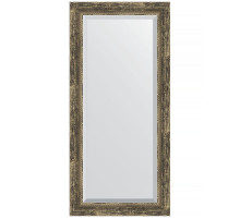 Зеркало Evoform Exclusive 113х53 BY 3486 с фацетом в багетной раме - Старое дерево с плетением 70 мм
