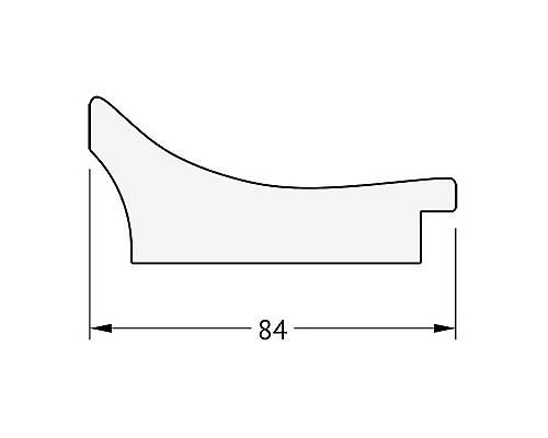 Заказать Зеркало Evoform Exclusive 146х61 BY 1269 с фацетом в багетной раме - Фреска 84 мм в магазине сантехники Santeh-Crystal.ru