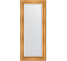 Зеркало Evoform Exclusive 149х64 BY 3548 с фацетом в багетной раме - Травленое золото 99 мм