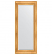 Зеркало Evoform Exclusive 149х64 BY 3548 с фацетом в багетной раме - Травленое золото 99 мм