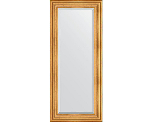 Купить Зеркало Evoform Exclusive 149х64 BY 3548 с фацетом в багетной раме - Травленое золото 99 мм в магазине сантехники Santeh-Crystal.ru