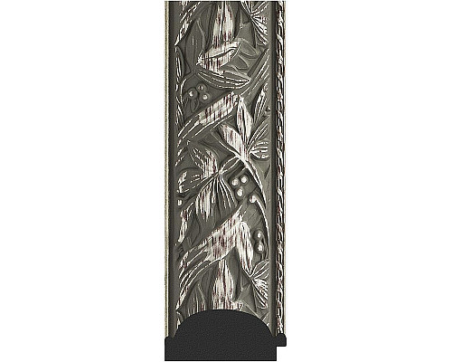 Заказать Зеркало Evoform Exclusive 149х64 BY 3546 с фацетом в багетной раме - Византия серебро 99 мм в магазине сантехники Santeh-Crystal.ru