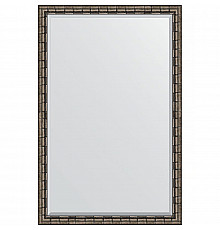 Зеркало Evoform Exclusive 173х113 BY 1216 с фацетом в багетной раме - Серебряный бамбук 73 мм