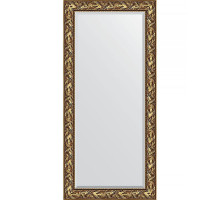 Зеркало Evoform Exclusive 169х79 BY 3597 с фацетом в багетной раме - Византия золото 99 мм