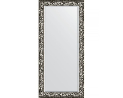 Приобрести Зеркало Evoform Exclusive 169х79 BY 3598 с фацетом в багетной раме - Византия серебро 99 мм в магазине сантехники Santeh-Crystal.ru