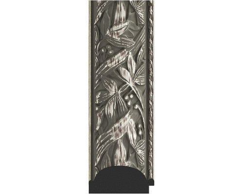 Приобрести Зеркало Evoform Exclusive 169х79 BY 3598 с фацетом в багетной раме - Византия серебро 99 мм в магазине сантехники Santeh-Crystal.ru