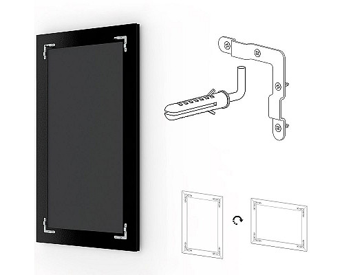 Заказать Зеркало Evoform Exclusive 169х79 BY 3599 с фацетом в багетной раме - Византия бронза 99 мм в магазине сантехники Santeh-Crystal.ru