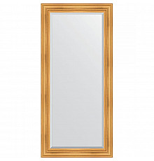 Зеркало Evoform Exclusive 169х79 BY 3600 с фацетом в багетной раме - Травленое золото 99 мм