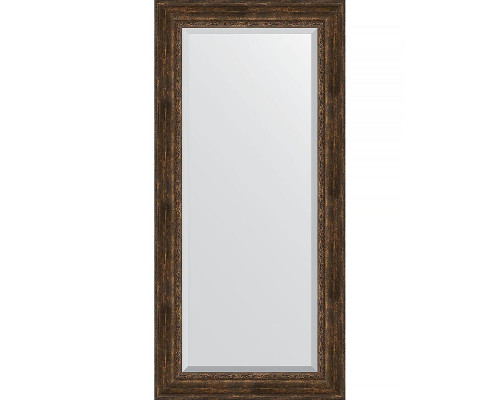 Заказать Зеркало Evoform Exclusive 172х82 BY 3612 с фацетом в багетной раме - Состаренное дерево с орнаментом 120 мм в магазине сантехники Santeh-Crystal.ru
