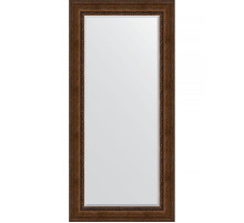 Зеркало Evoform Exclusive 172х82 BY 3611 с фацетом в багетной раме - Состаренная бронза с орнаментом 120 мм