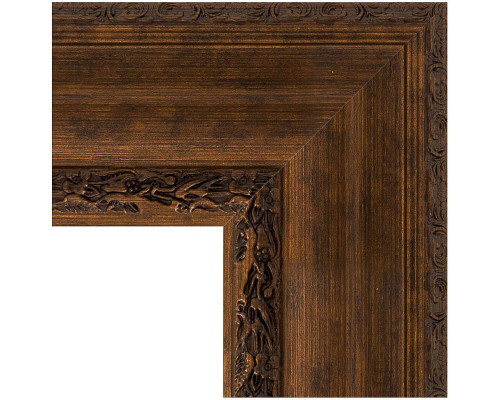 Купить Зеркало Evoform Exclusive 172х82 BY 3611 с фацетом в багетной раме - Состаренная бронза с орнаментом 120 мм в магазине сантехники Santeh-Crystal.ru