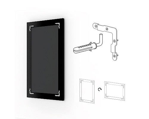 Приобрести Зеркало Evoform Exclusive 165х75 BY 1302 с фацетом в багетной раме - Старый гипс 82 мм в магазине сантехники Santeh-Crystal.ru