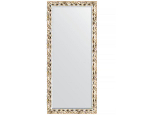 Купить Зеркало Evoform Exclusive 163х73 BY 3589 с фацетом в багетной раме - Прованс с плетением 70 мм в магазине сантехники Santeh-Crystal.ru