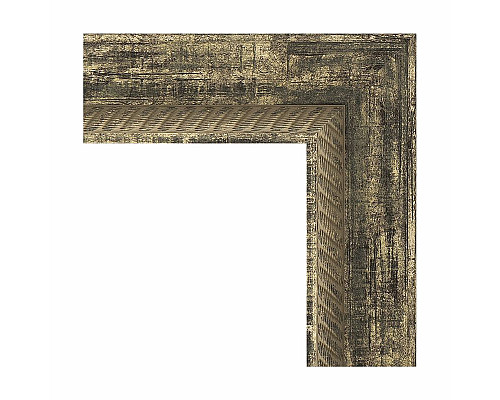 Купить Зеркало Evoform Exclusive 133х53 BY 3512 с фацетом в багетной раме - Старое дерево с плетением 70 мм в магазине сантехники Santeh-Crystal.ru