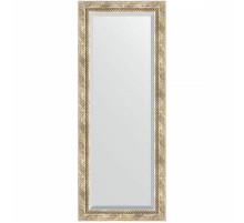 Зеркало Evoform Exclusive 133х53 BY 3511 с фацетом в багетной раме - Прованс с плетением 70 мм