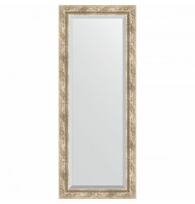 Зеркало Evoform Exclusive 133х53 BY 3511 с фацетом в багетной раме - Прованс с плетением 70 мм