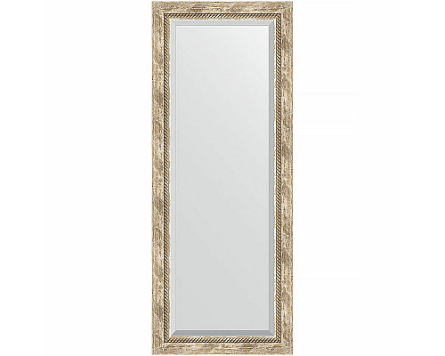 Заказать Зеркало Evoform Exclusive 133х53 BY 3511 с фацетом в багетной раме - Прованс с плетением 70 мм в магазине сантехники Santeh-Crystal.ru