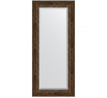 Зеркало Evoform Exclusive 162х72 BY 3586 с фацетом в багетной раме - Состаренное дерево с орнаментом 120 мм