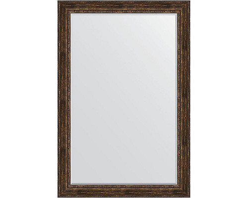 Купить Зеркало Evoform Exclusive 182х122 BY 3638 с фацетом в багетной раме - Состаренное дерево с орнаментом 120 мм в магазине сантехники Santeh-Crystal.ru