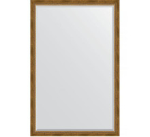 Зеркало Evoform Exclusive 173х113 BY 3614 с фацетом в багетной раме - Состаренная бронза с плетением 70 мм