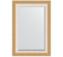 Зеркало Evoform Exclusive 96х66 BY 1181 с фацетом в багетной раме - Травленое золото 87 мм