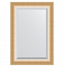 Зеркало Evoform Exclusive 96х66 BY 1181 с фацетом в багетной раме - Травленое золото 87 мм