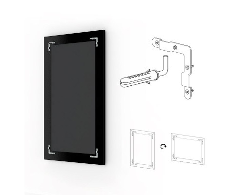 Заказать Зеркало Evoform Exclusive 96х66 BY 1181 с фацетом в багетной раме - Травленое золото 87 мм в магазине сантехники Santeh-Crystal.ru