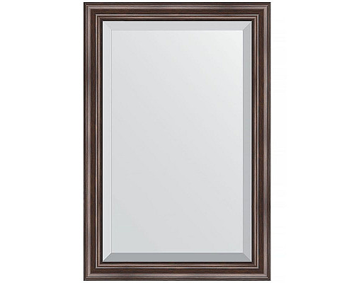 Купить Зеркало Evoform Exclusive 91х61 BY 1174 с фацетом в багетной раме - Палисандр 62 мм в магазине сантехники Santeh-Crystal.ru
