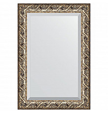Зеркало Evoform Exclusive 96х66 BY 1279 с фацетом в багетной раме - Фреска 84 мм