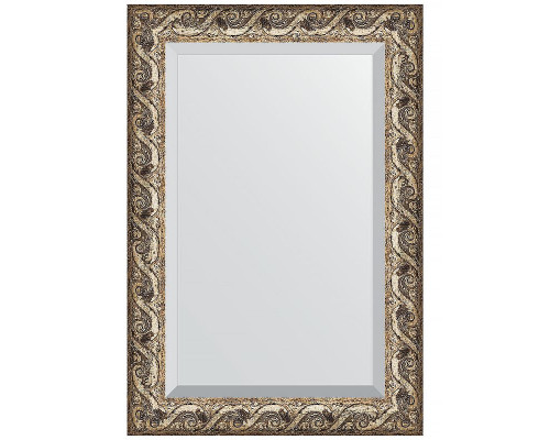 Купить Зеркало Evoform Exclusive 96х66 BY 1279 с фацетом в багетной раме - Фреска 84 мм в магазине сантехники Santeh-Crystal.ru