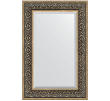 Зеркало Evoform Exclusive 89х59 BY 3423 с фацетом в багетной раме - Вензель серебряный 101 мм