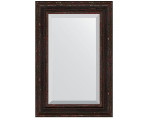 Приобрести Зеркало Evoform Exclusive 89х59 BY 3421 с фацетом в багетной раме - Темный прованс 99 мм в магазине сантехники Santeh-Crystal.ru