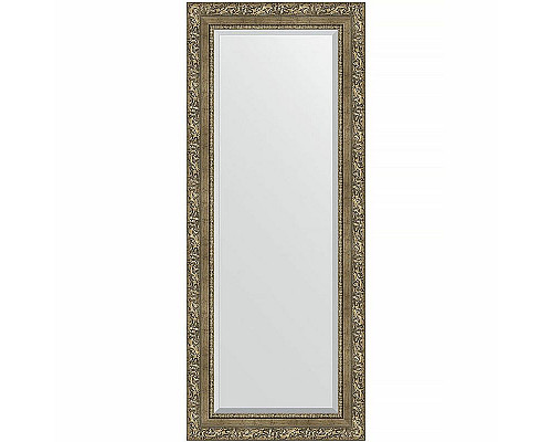 Приобрести Зеркало Evoform Exclusive 135х55 BY 3515 с фацетом в багетной раме - Виньетка античная латунь 85 мм в магазине сантехники Santeh-Crystal.ru