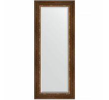 Зеркало Evoform Exclusive 136х56 BY 3517 с фацетом в багетной раме - Римская бронза 88 мм