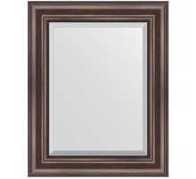 Зеркало Evoform Exclusive 51х41 BY 1356 с фацетом в багетной раме - Палисандр 62 мм