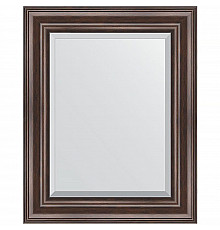 Зеркало Evoform Exclusive 51х41 BY 1356 с фацетом в багетной раме - Палисандр 62 мм